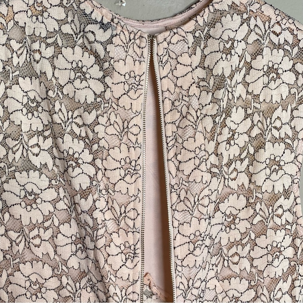 Privy Privately Privileged Women’s Lace Midi Blush Pink Bodycon Dress Size Large - Picture 14 of 16